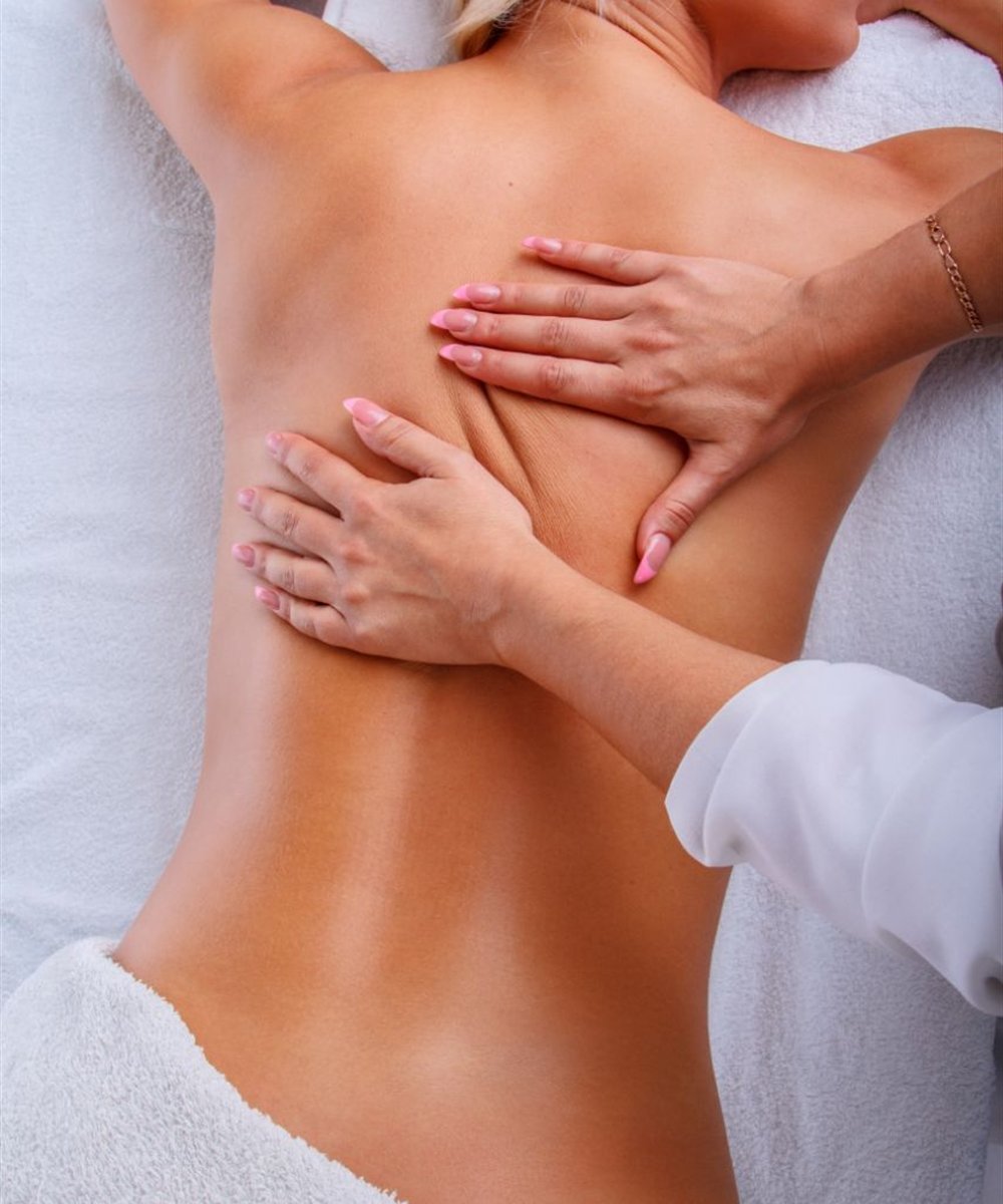 Calm bodywork and massage treatment detail