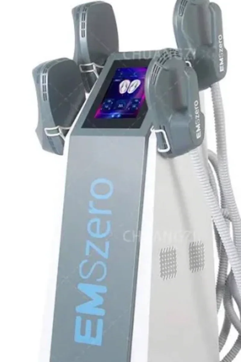 EMS body sculpting equipment with applicator paddles